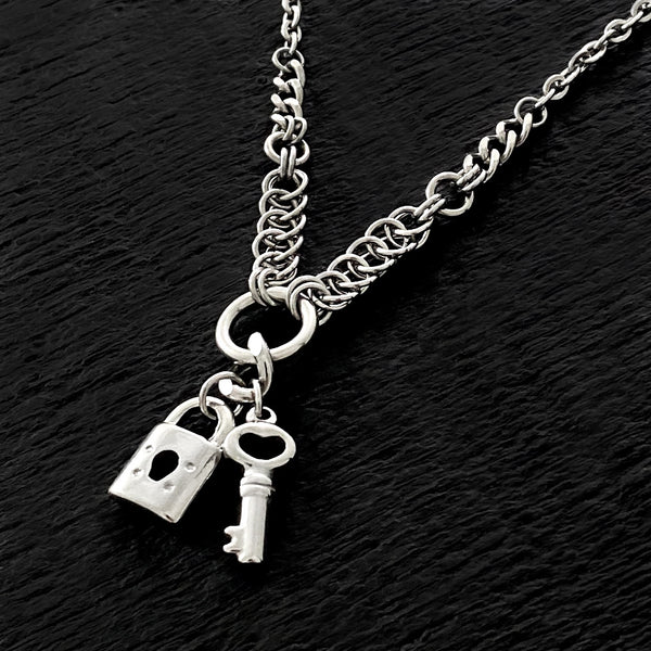 The Grande Sterling Silver Lock Pendant