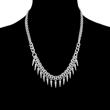 THORN Chainmaille Drape Necklace