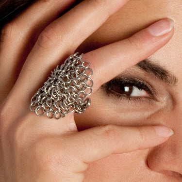 PURE Large Circular Ring – Rapt In Maille